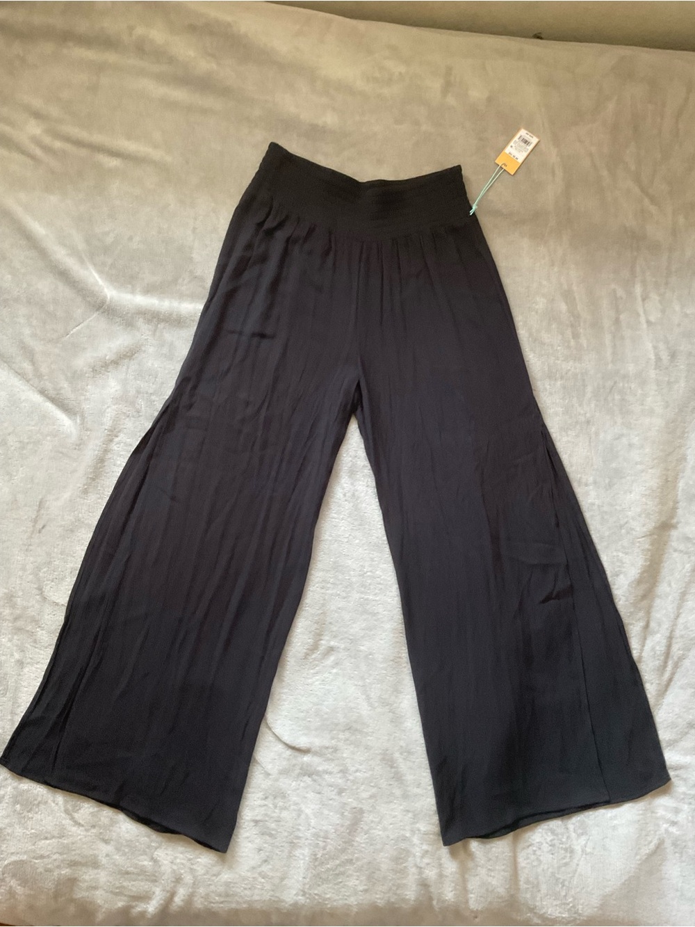 Kona Sol Black Wide-Leg Palazzo Pants